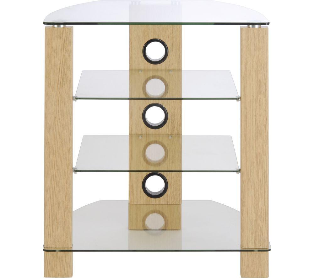 Ttap Vision 650 Mm Hifi Stand - Light Oak, Clear,Brown