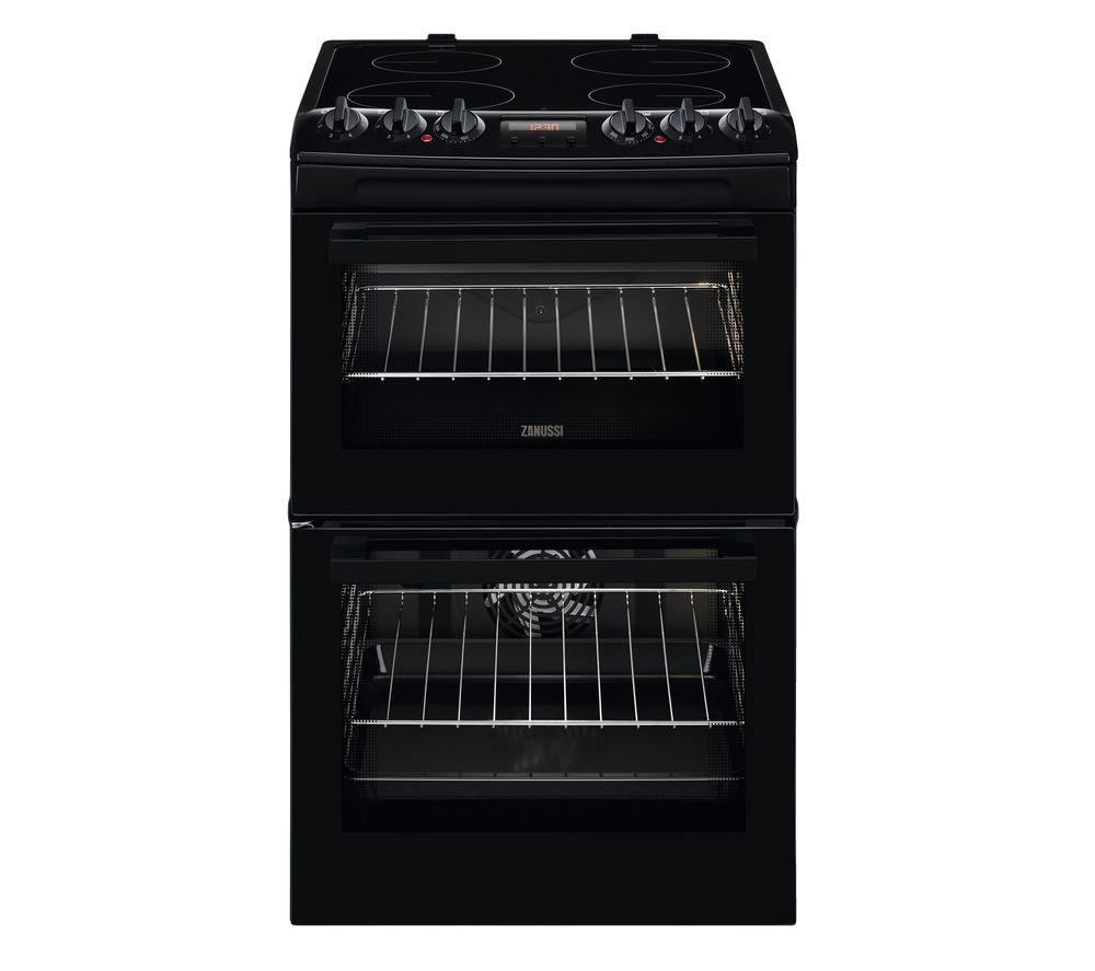 Buy ZANUSSI ZCV46250BA 55 cm Electric Cooker Black Currys