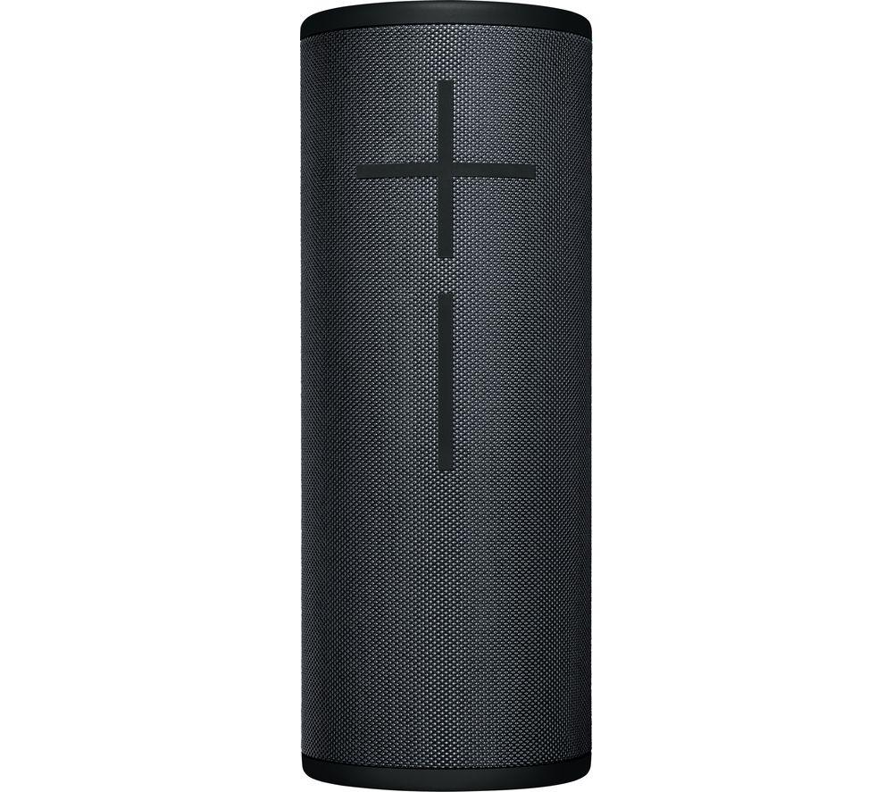 Ultimate Ears MEGABOOM 3 Wireless Bluetooth Speaker (Powerful Sound + Thundering Bass, Bluetooth, Magic Button, Waterproof, Battery 20 hours, Range 45 m), Night Black with POWER UP Charging Dock