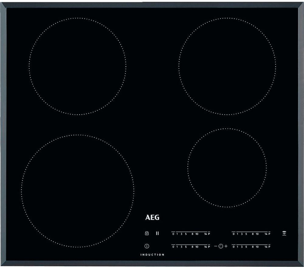 AEG IKB64401FB 59 cm Electric Induction Hob - Black, Black