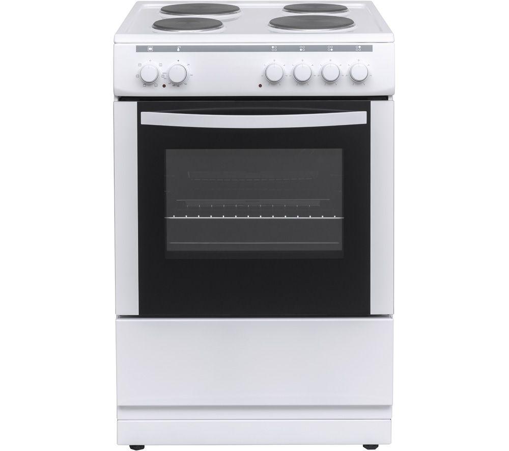 ESSENTIALS CFSE60W18 60 cm Electric Solid Plate Cooker - White image number 5 of 9