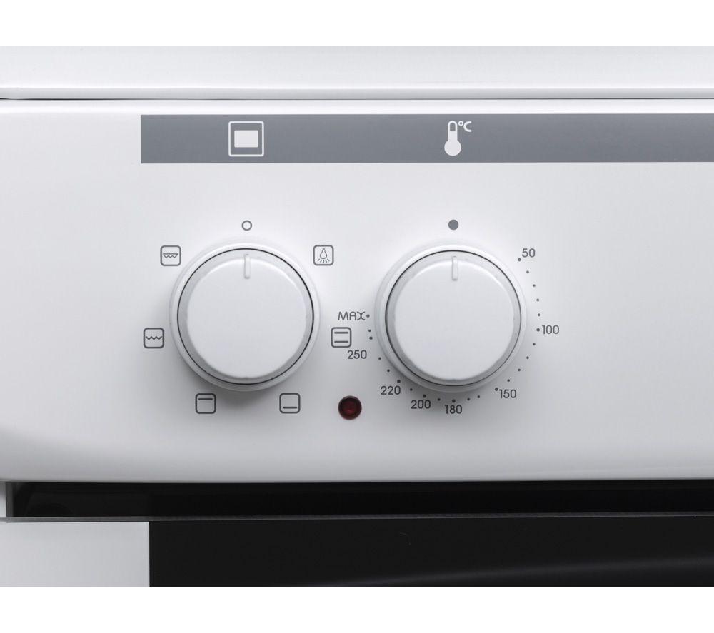 ESSENTIALS CFSE60W18 60 cm Electric Solid Plate Cooker - White image number 8 of 9