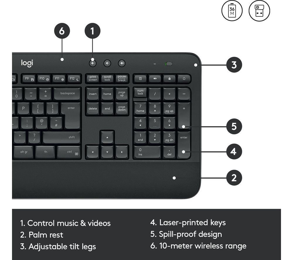 LOGITECH MK545 Wireless Keyboard & Mouse Set image number 7 of 12