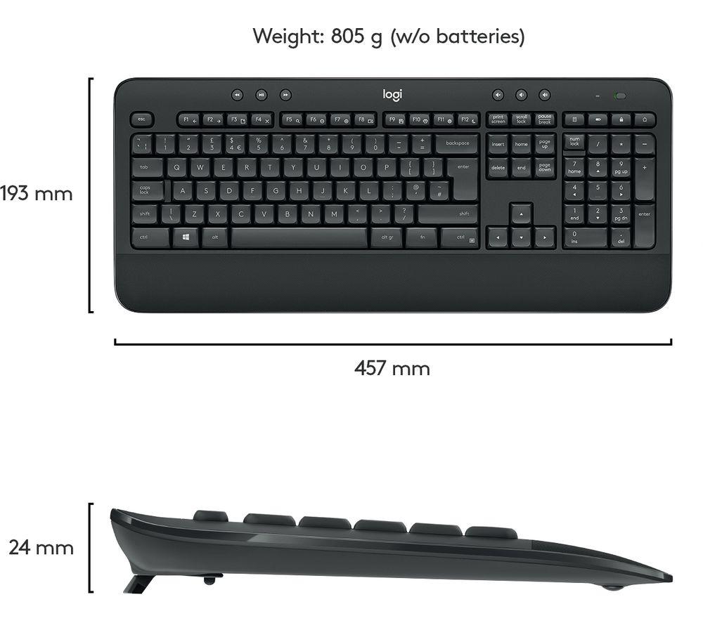 Buy LOGITECH MK545 Wireless Keyboard & Mouse | Currys