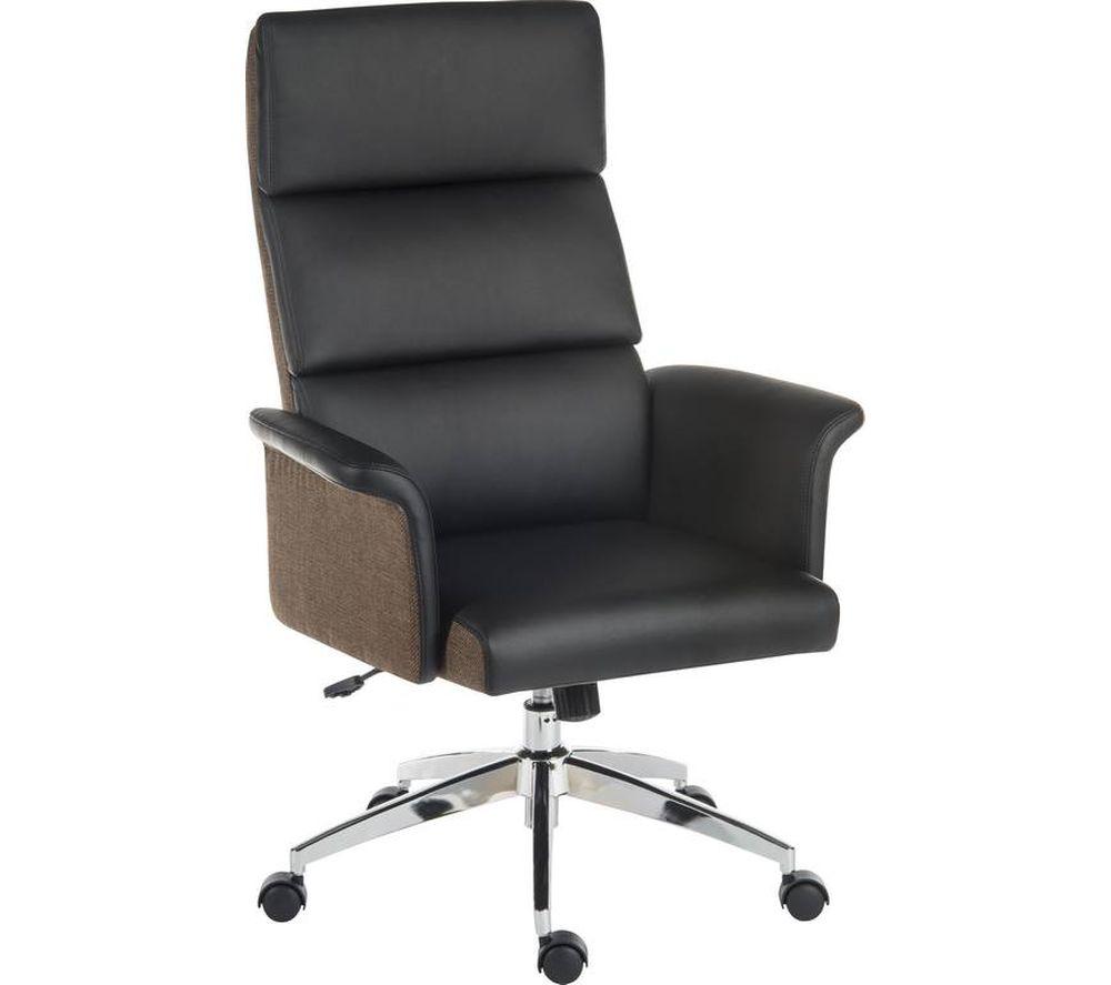 TEKNIK Elegance 6950BLK Leather-look Executive Chair - Black image number 2 of 4