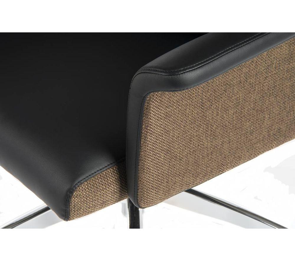 TEKNIK Elegance 6950BLK Leather-look Executive Chair - Black image number 3 of 4