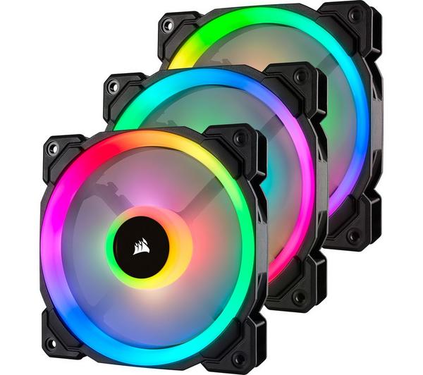 CORSAIR LL Series 120 mm Case Fan - Triple Pack, RGB LED image number 0