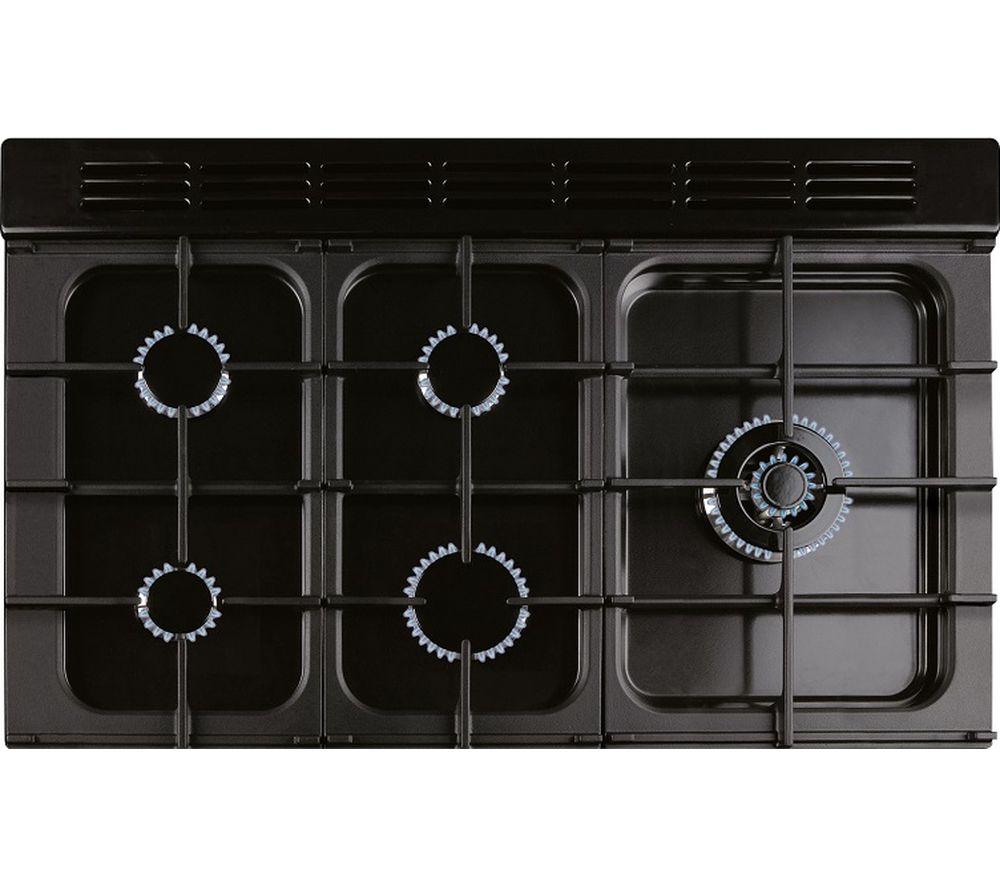 RANGEMASTER Classic Deluxe CDL100DFFCR/C 100 cm Dual Fuel Range Cooker - Cream & Chrome image number 6 of 7