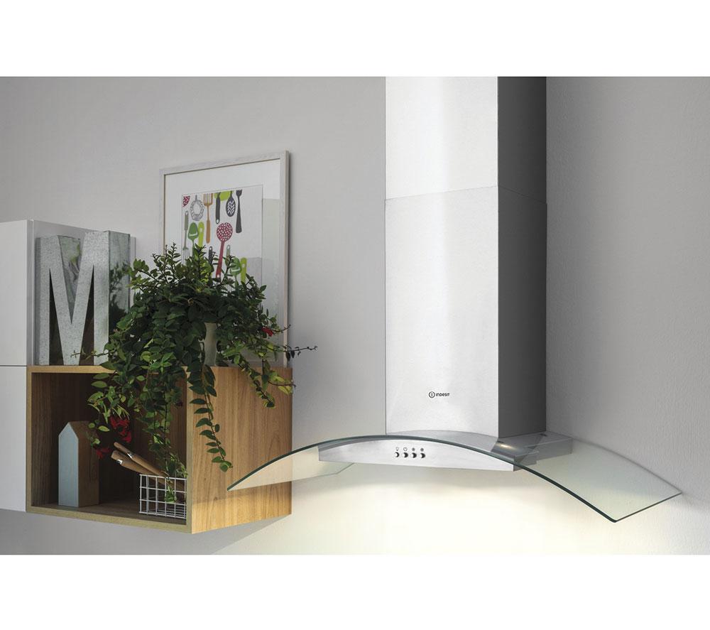 HOTPOINT PHGC6.4 FLMX Chimney Cooker Hood - Silver image number 3 of 9