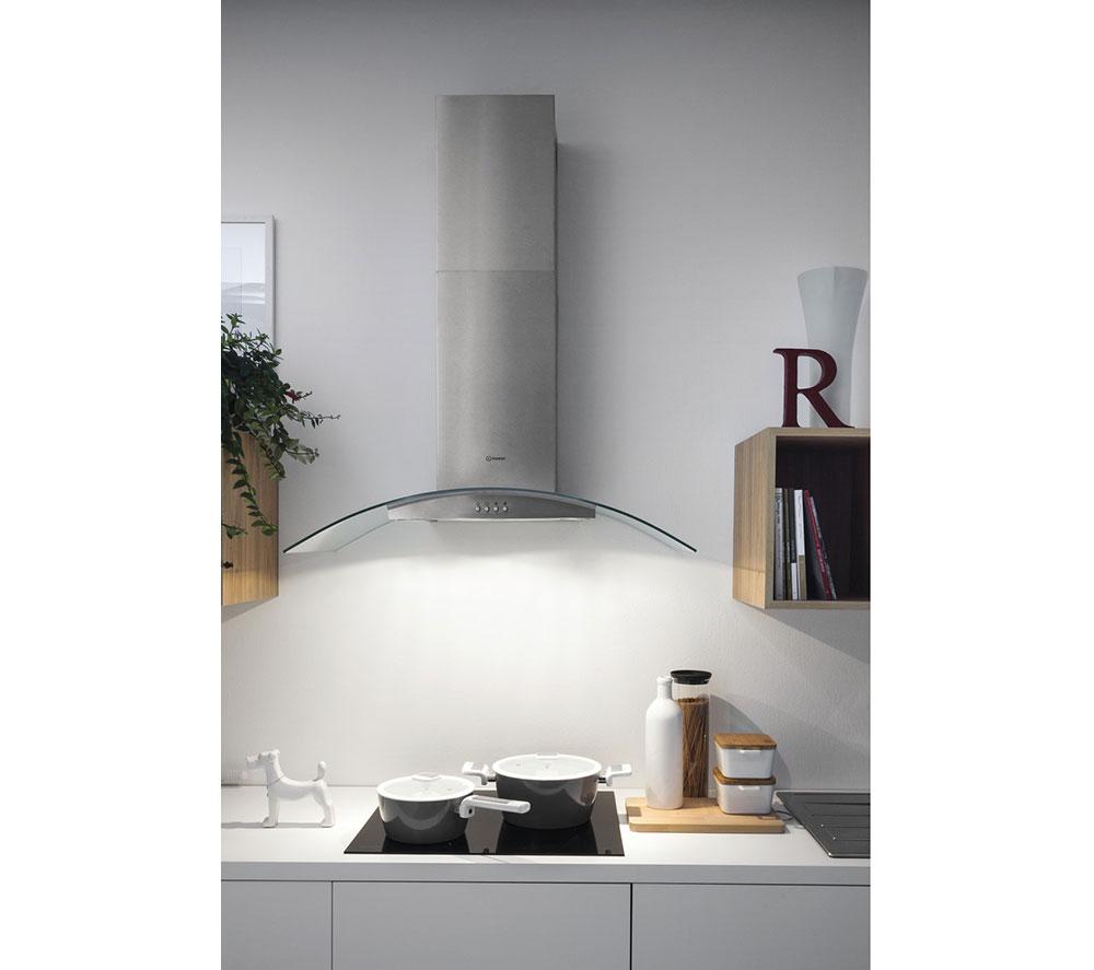 HOTPOINT PHGC6.4 FLMX Chimney Cooker Hood - Silver image number 5 of 9