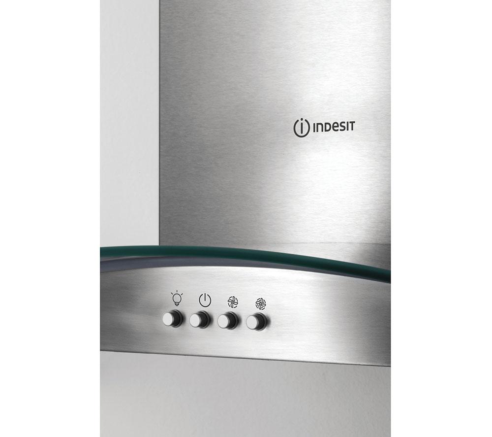 HOTPOINT PHGC6.4 FLMX Chimney Cooker Hood - Silver image number 6 of 9
