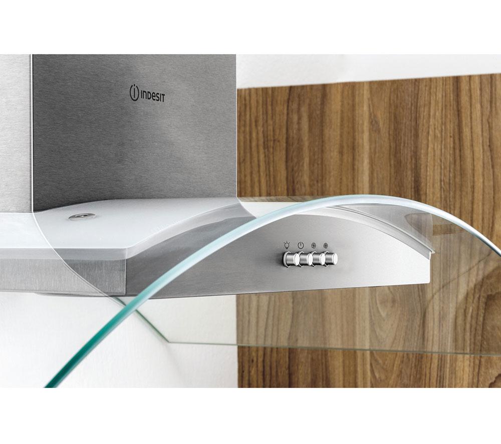 HOTPOINT PHGC6.4 FLMX Chimney Cooker Hood - Silver image number 7 of 9