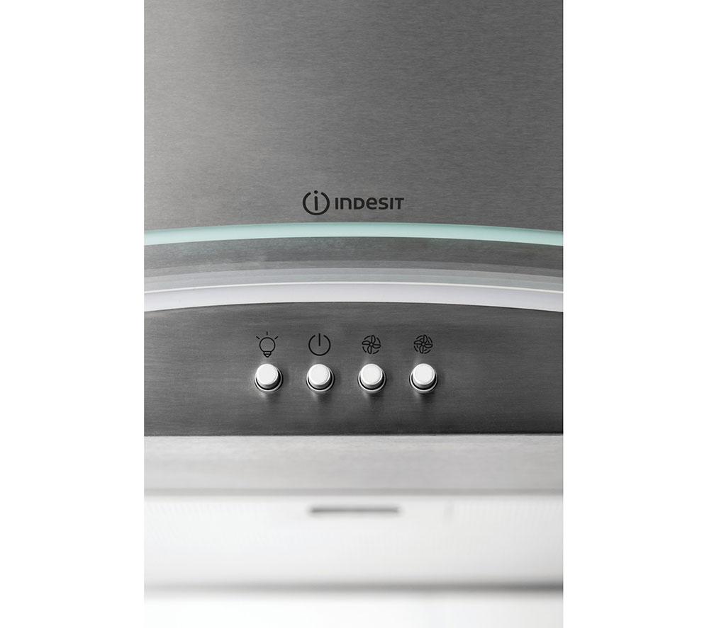 HOTPOINT PHGC6.4 FLMX Chimney Cooker Hood - Silver image number 8 of 9