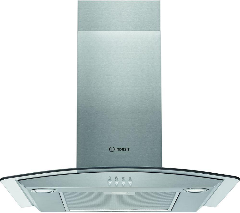 INDESIT IHGC 6.5 LM X Chimney Cooker Hood - Silver, Silver/Grey