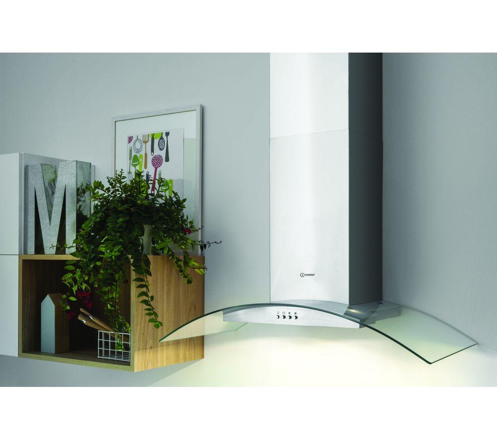 INDESIT IHGC 6.5 LM X Chimney Cooker Hood - Silver image number 4 of 7