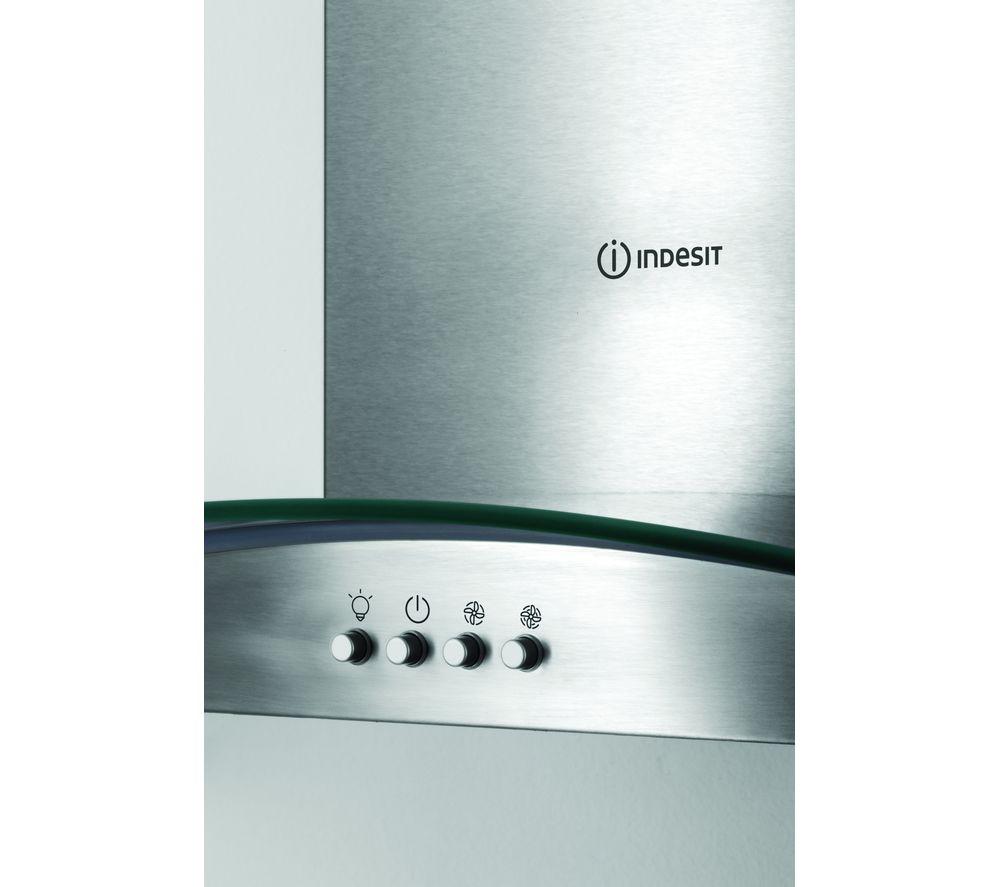 INDESIT IHGC 6.5 LM X Chimney Cooker Hood - Silver image number 7 of 7