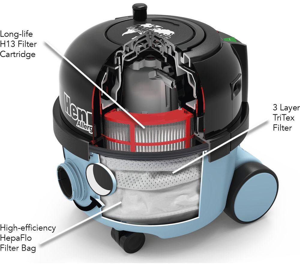 NUMATIC Henry Allergy HVA 160-11 Cylinder Vacuum Cleaner &ndash; Blue image number 4 of 9