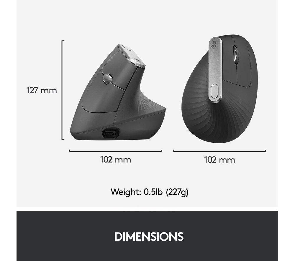 LOGITECH MX Vertical Ergonomic Optical Mouse image number 9 of 23