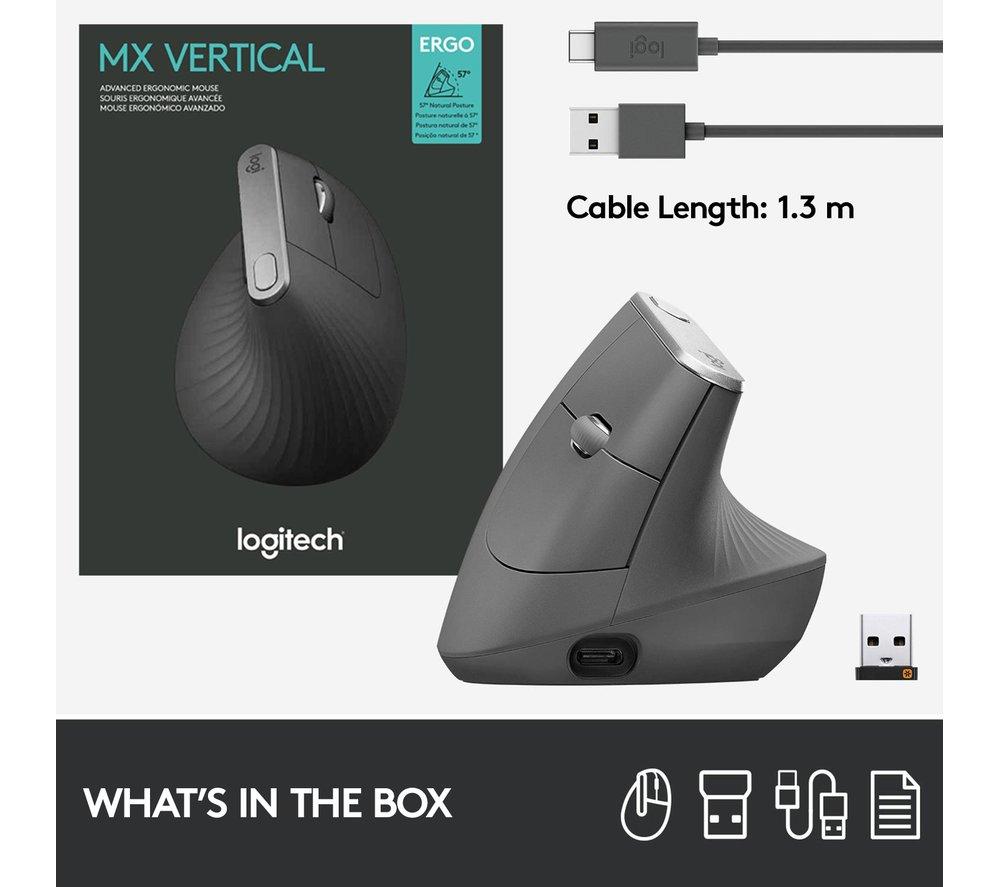 LOGITECH MX Vertical Ergonomic Optical Mouse image number 11 of 23