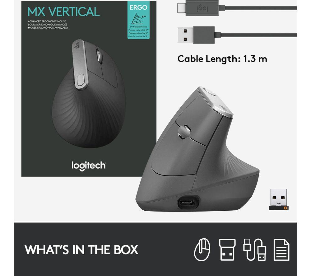 LOGITECH MX Vertical Ergonomic Optical Mouse image number 20 of 23