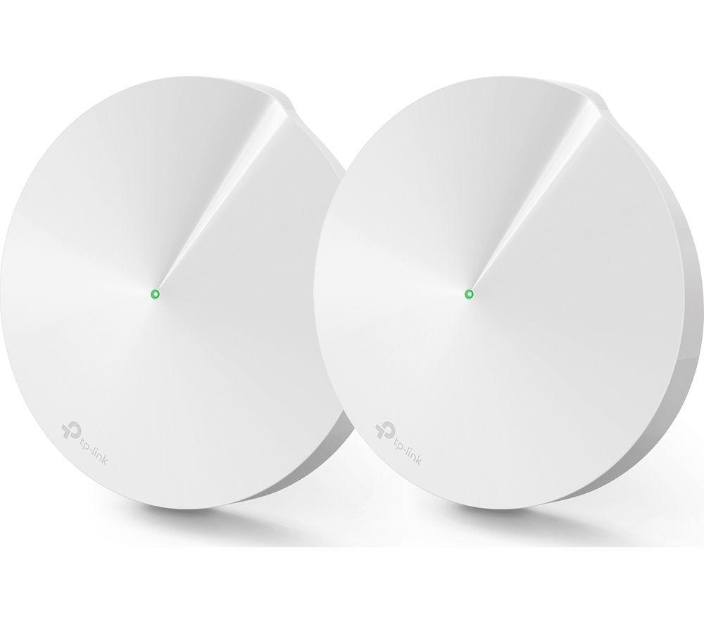 TP-Link Deco M5 Whole Home Mesh Wi-Fi System, Up to 3800 sq ft Coverage, Compatible with Amazon Echo/Alexa, Antivirus Security Protection and Parental Controls, Pack of 2