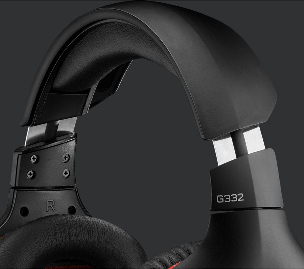 Buy LOGITECH G332 Gaming Headset Black & Red Currys