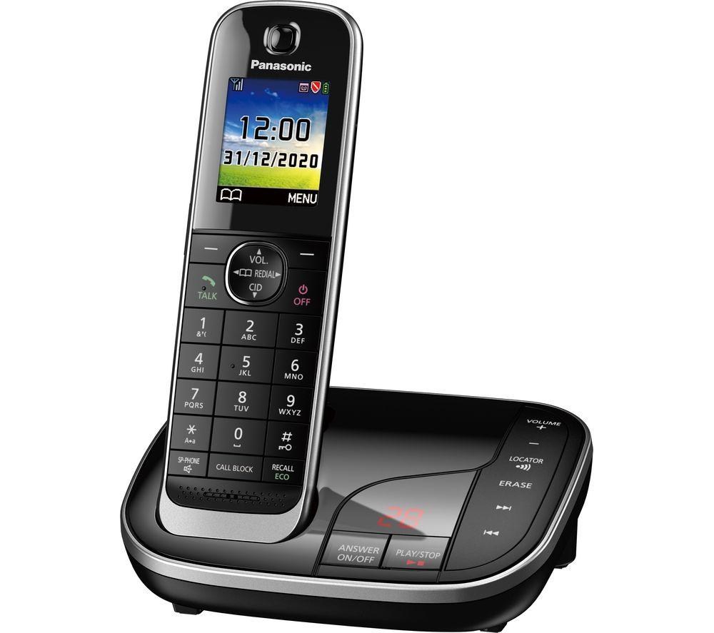 PANASONIC KX-TGJ420EB Cordless Phone - Single Handset, Black