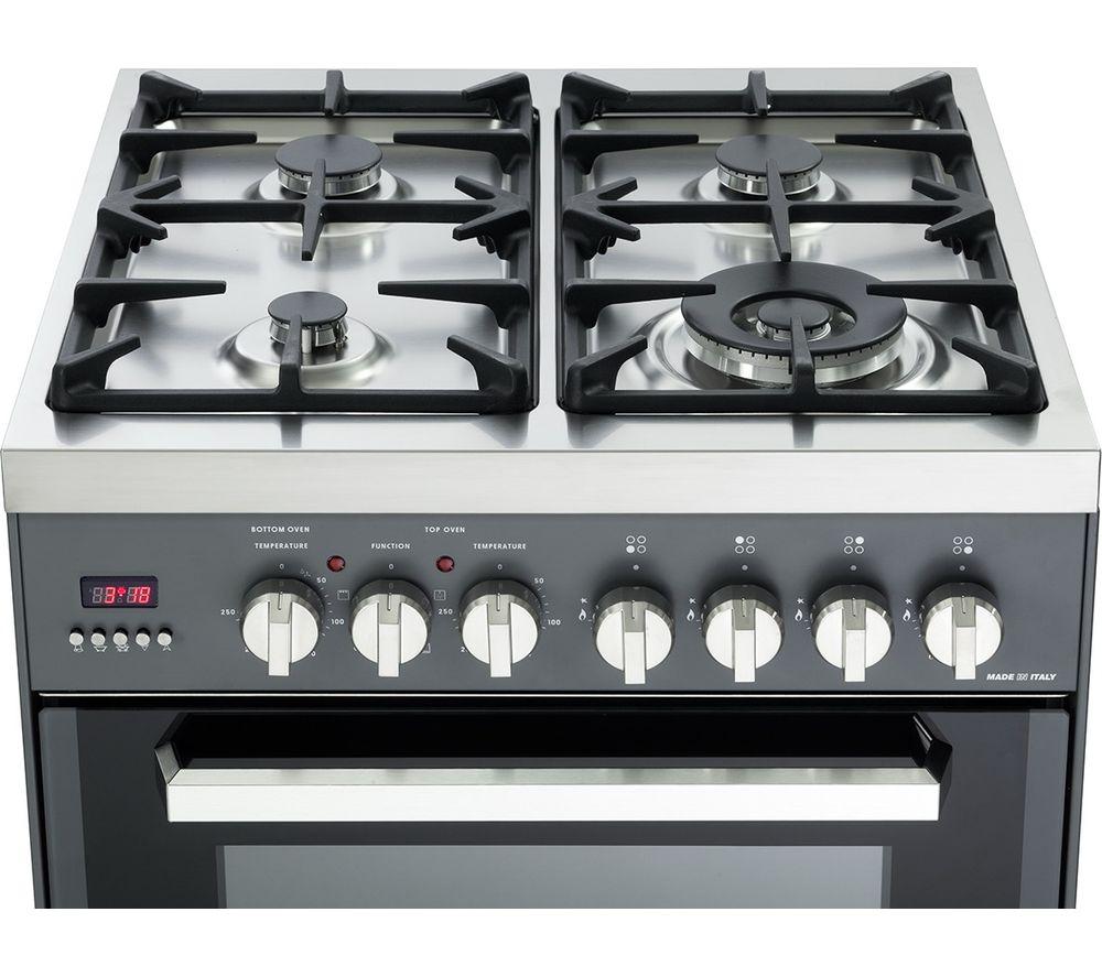 KENWOOD CK234DF SL 60 cm Dual Fuel Cooker - Grey & Chrome image number 2 of 4