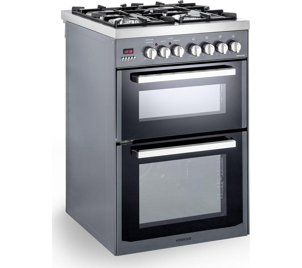 KENWOOD CK234DF SL 60 cm Dual Fuel Cooker - Grey & Chrome image number 3 of 4