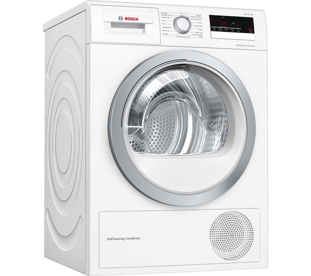 BOSCH Serie 4 WTW85231GB 8 kg Heat Pump Tumble Dryer - White
