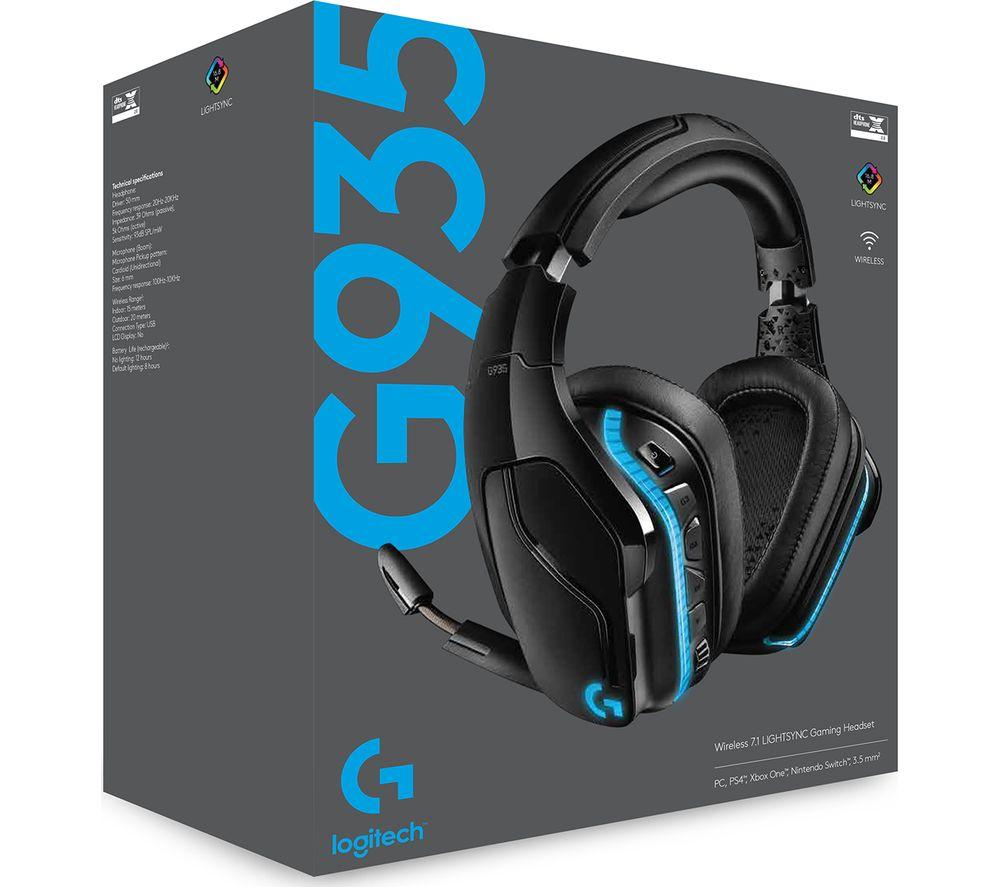 Buy LOGITECH G935 Wireless 7.1 Gaming Headset Black Currys