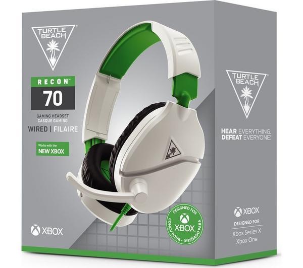 TURTLE BEACH Recon 70X Gaming Headset - White & Green image number 1