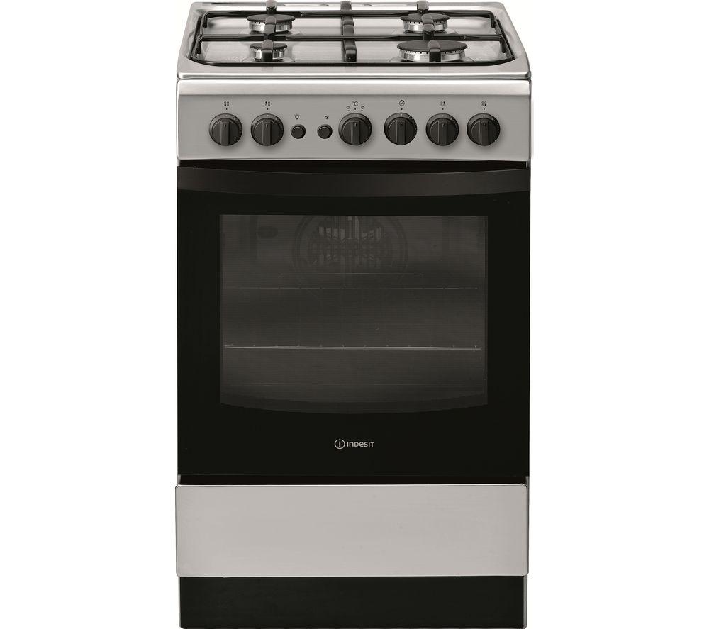 INDESIT IS5G1PMSS/UK 50 cm Gas Cooker - Silver