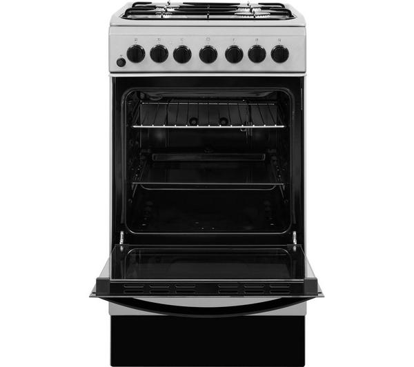 INDESIT IS5G4PHSS 50 cm Dual Fuel Cooker - Silver image number 1