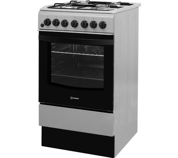 INDESIT IS5G4PHSS 50 cm Dual Fuel Cooker - Silver image number 2
