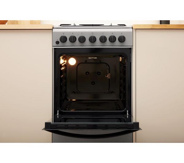 INDESIT IS5G4PHSS 50 cm Dual Fuel Cooker - Silver image number 7