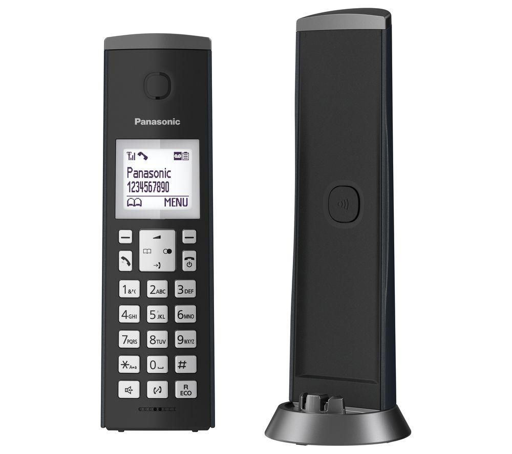 PANASONIC KX-TGK220EM Cordless Phone - Single Handset, Black