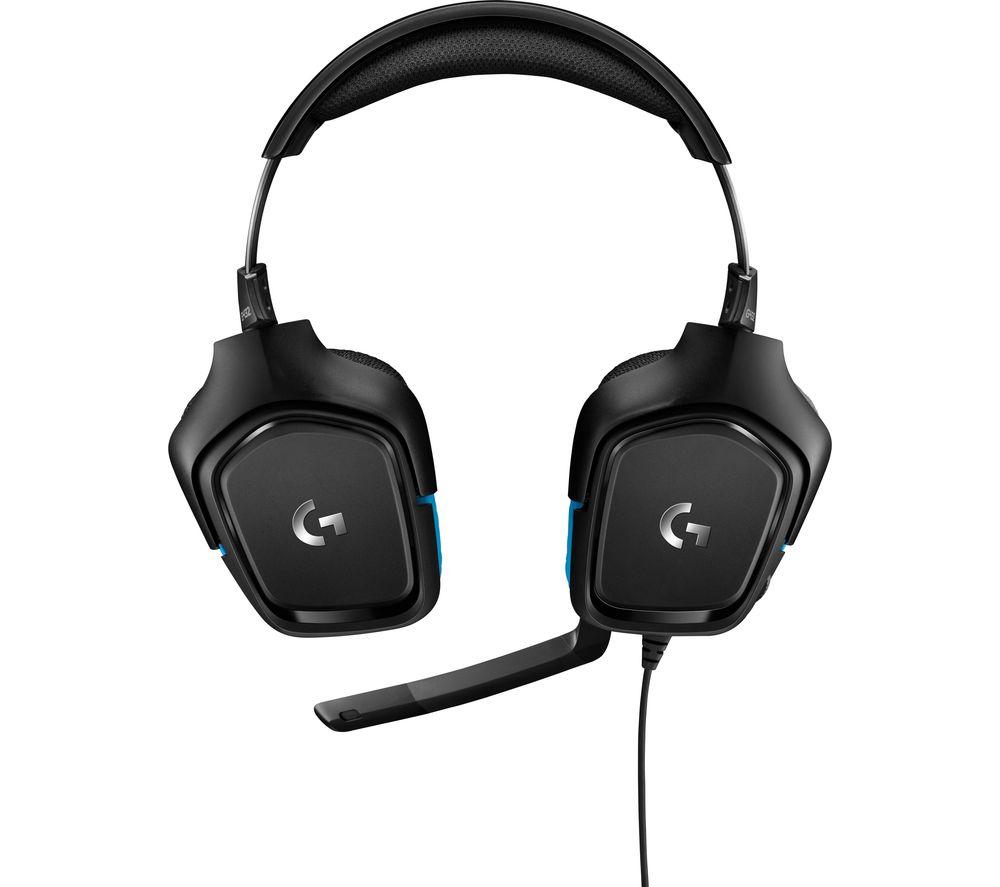 Buy LOGITECH G432 7.1 Gaming Headset Black Blue CurrysIE