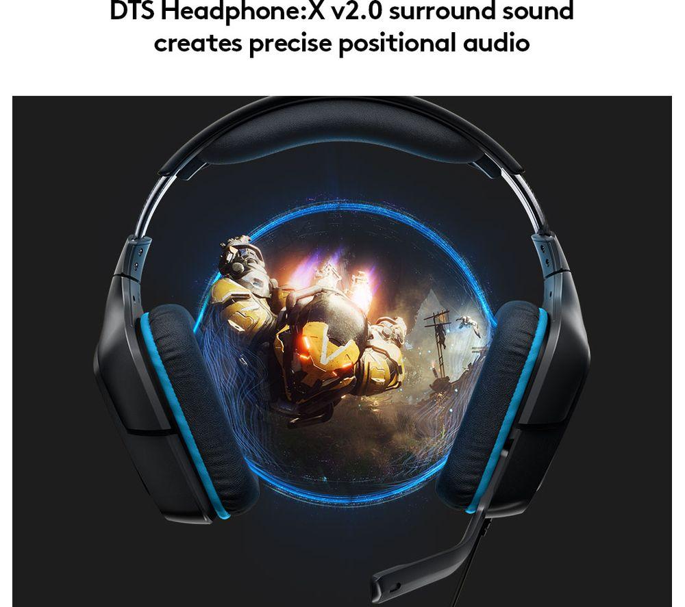 Buy LOGITECH G432 7.1 Gaming Headset - Black & Blue