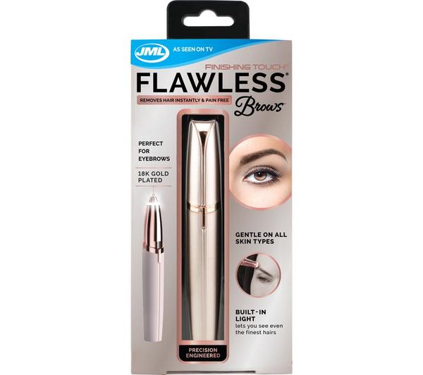 JML Finishing Touch Flawless Brows Trimmer - Rose Gold image number 1
