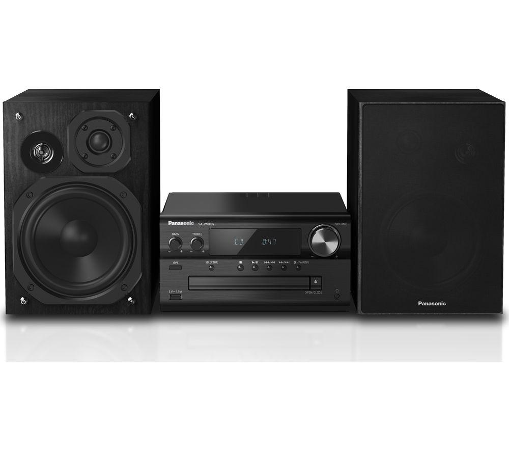 PANASONIC SC PMX92EB K Bluetooth Traditional Hi Fi System Black