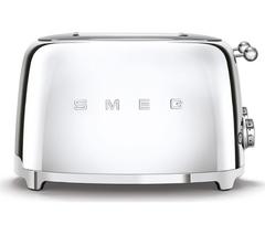 SMEG 50's Retro TSF03SSUK 4-Slice Toaster - Stainless Steel