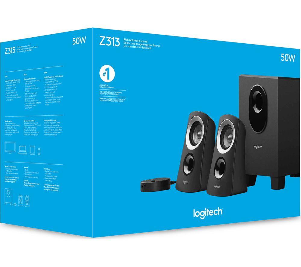 LOGITECH Z313 2.1 PC Speakers image number 4 of 7