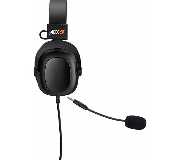 ADX Firestorm Pro Gaming Headset - Black & Orange image number 2