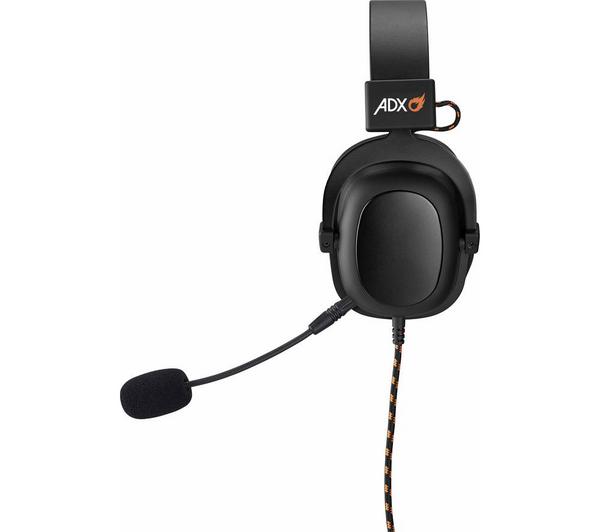 ADX Firestorm Pro Gaming Headset - Black & Orange image number 3
