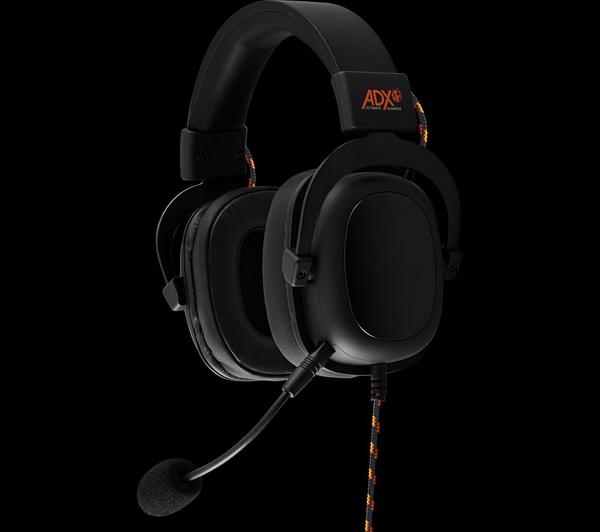 ADX Firestorm Pro Gaming Headset - Black & Orange image number 6