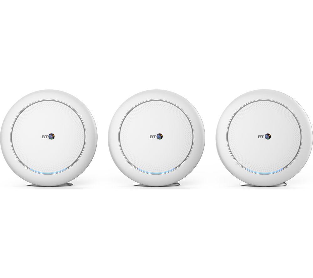 Image of BT Premium Whole Home WiFi System - Triple Pack, White