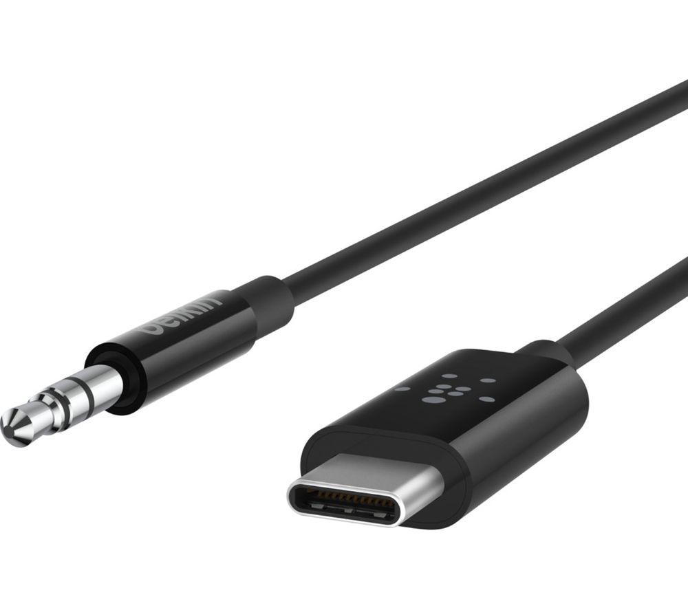 BELKIN F7U079bt03-BLK USB-C to 3.5 mm Audio Cable - 0.9 m image number 4 of 6