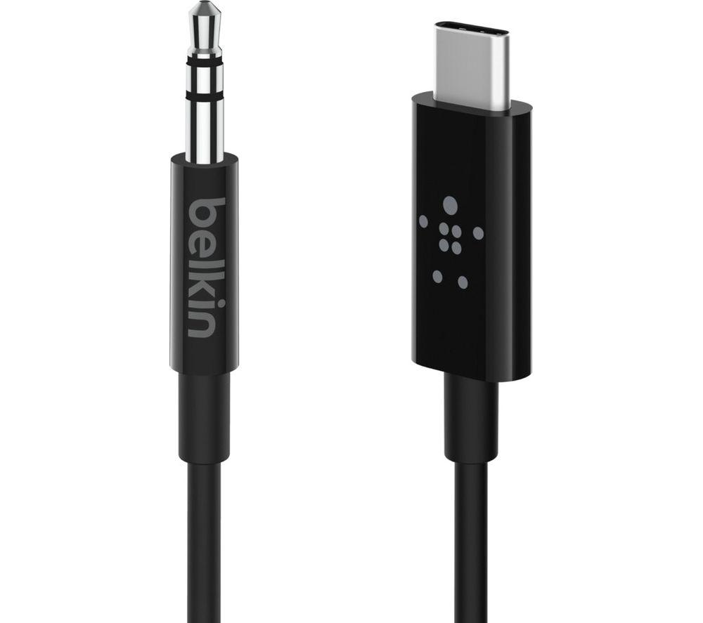 BELKIN F7U079bt03-BLK USB-C to 3.5 mm Audio Cable - 0.9 m image number 5 of 6