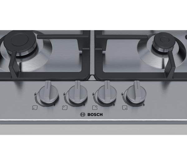 BOSCH Serie 2 PGP6B5B90 Gas Hob - Stainless Steel image number 1